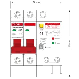 Residual Current Circuit Breaker RCD RCBO RCCB Main Switch With Surge Protector Earth Lightning Protection Leakage Protector
