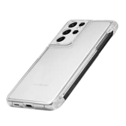 Fashion pen slot transparent case for Samsung Galaxy S21 Ultra 5G TPU Cover Anti-knock luxury Cases