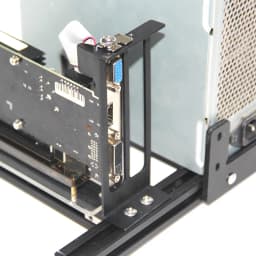 Desktop Chassis graphics card baffle C-type graphics card fixing bracket dual-hole metal DIY GPU bracket with screws