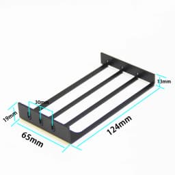 Desktop Chassis graphics card baffle C-type graphics card fixing bracket dual-hole metal DIY GPU bracket with screws