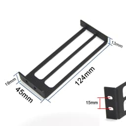 Desktop Chassis graphics card baffle C-type graphics card fixing bracket dual-hole metal DIY GPU bracket with screws
