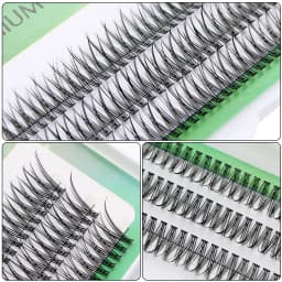 MoonLily Premium Dovetail Eyelashes Extensions V Sahpe Silk Cluster False Mink Individual Faux Lashes Eyelash Makeup For Women