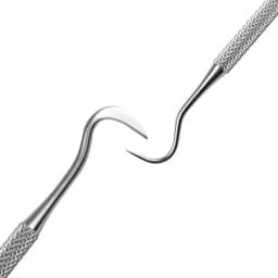 Dental Double-ended Curved Tartar Remover Tool Scraper Stainless Steel Calculus Plaque Remover Dentist Tooth Cleaning Tools