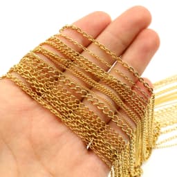 5 Meters/Lot Never Fade Stainless Steel Gold Plated Necklace Chains For DIY Jewelry Findings Making Materials Handmade Supplies