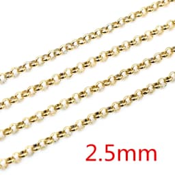 5 Meters/Lot Never Fade Stainless Steel Gold Plated Necklace Chains For DIY Jewelry Findings Making Materials Handmade Supplies