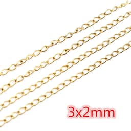 5 Meters/Lot Never Fade Stainless Steel Gold Plated Necklace Chains For DIY Jewelry Findings Making Materials Handmade Supplies