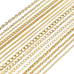 5 Meters/Lot Never Fade Stainless Steel Gold Plated Necklace Chains For DIY Jewelry Findings Making Materials Handmade Supplies