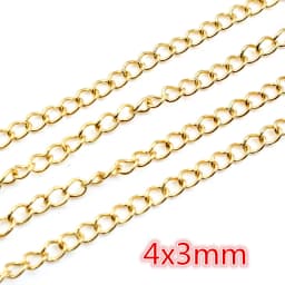 5 Meters/Lot Never Fade Stainless Steel Gold Plated Necklace Chains For DIY Jewelry Findings Making Materials Handmade Supplies
