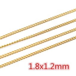5 Meters/Lot Never Fade Stainless Steel Gold Plated Necklace Chains For DIY Jewelry Findings Making Materials Handmade Supplies