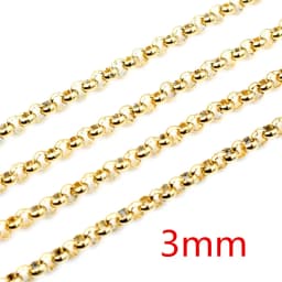 5 Meters/Lot Never Fade Stainless Steel Gold Plated Necklace Chains For DIY Jewelry Findings Making Materials Handmade Supplies