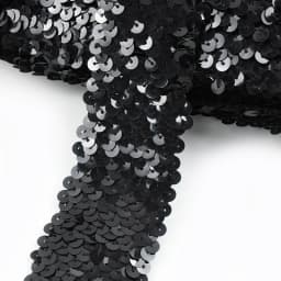 2/5/10Meters 45mm Sequined Elastic Band Lace Trim Stretch Ribbon DIY Dance Dress Clothes Decoration Applique Sewing Accessories