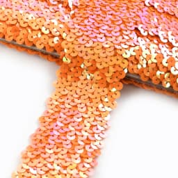 2/5/10Meters 45mm Sequined Elastic Band Lace Trim Stretch Ribbon DIY Dance Dress Clothes Decoration Applique Sewing Accessories