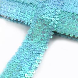 2/5/10Meters 45mm Sequined Elastic Band Lace Trim Stretch Ribbon DIY Dance Dress Clothes Decoration Applique Sewing Accessories