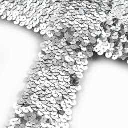 2/5/10Meters 45mm Sequined Elastic Band Lace Trim Stretch Ribbon DIY Dance Dress Clothes Decoration Applique Sewing Accessories