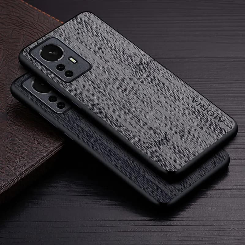 Case for Xiaomi Mi 12 Pro 12X 12T 12S Pro Ultra Lite 5G Funda Bamboo Wood Pattern Leather Luxury Coque for Xiaomi 12 Case Cover