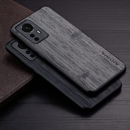 Case for Xiaomi Mi 12 Pro 12X 12T 12S Pro Ultra Lite 5G Funda Bamboo Wood Pattern Leather Luxury Coque for Xiaomi 12 Case Cover