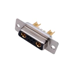 1PCS 7W2 Gold Plated High Current Connector D-SUB Adapter 5+2 Plug Jack Machined Pin Full Gold Flash Wire 20A 30A 40A