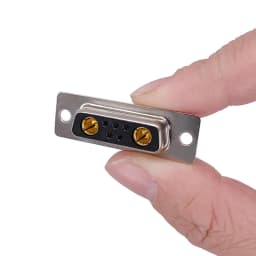 1PCS 7W2 Gold Plated High Current Connector D-SUB Adapter 5+2 Plug Jack Machined Pin Full Gold Flash Wire 20A 30A 40A