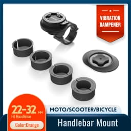 Aluminum Motorcycle Phone Holder Anti-Vibration Dampener for Handlebar Racing Mountain Bike MTB Bicycle Motor Quick Mount Stand