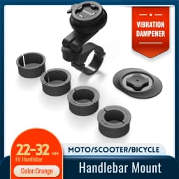 Aluminum Motorcycle Phone Holder Anti-Vibration Dampener for Handlebar Racing Mountain Bike MTB Bicycle Motor Quick Mount Stand