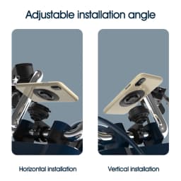 Aluminum Motorcycle Phone Holder Anti-Vibration Dampener for Handlebar Racing Mountain Bike MTB Bicycle Motor Quick Mount Stand