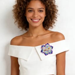 CINDY XIANG Shining Crystal Flower Brooches For Women Handmade Winter Fashion Pin 20 Colors Available Party Accessories