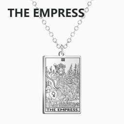 LIKGREAT Tarot Card Necklace Major Arcana Tarots Stainless Steel Necklaces Divination Jewelry Birthday Gift for Women Men