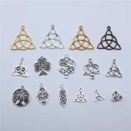 20pcs Triquetra Symbol Charms Pendants Antique Jewelry Making DIY Handmade Craft For Jewelry Making