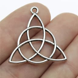20pcs Triquetra Symbol Charms Pendants Antique Jewelry Making DIY Handmade Craft For Jewelry Making