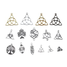 20pcs Triquetra Symbol Charms Pendants Antique Jewelry Making DIY Handmade Craft For Jewelry Making