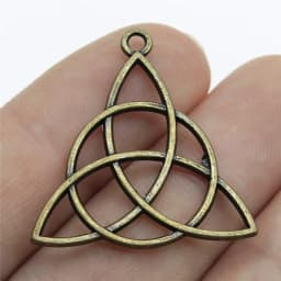 20pcs Triquetra Symbol Charms Pendants Antique Jewelry Making DIY Handmade Craft For Jewelry Making