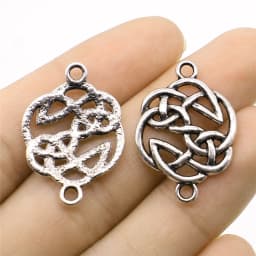 20pcs Triquetra Symbol Charms Pendants Antique Jewelry Making DIY Handmade Craft For Jewelry Making