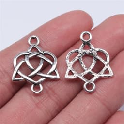 20pcs Triquetra Symbol Charms Pendants Antique Jewelry Making DIY Handmade Craft For Jewelry Making