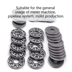 5Pcs/sets 3-in-1 Bearing Steel Miniature Thrust Needle Roller Bearings AXK0619/AXK0819/AXK1024/AXK1528/AXK1730+2AS Ball Bearing