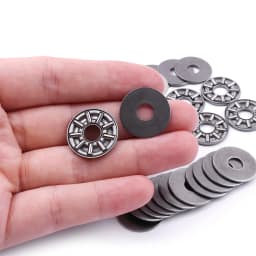 5Pcs/sets 3-in-1 Bearing Steel Miniature Thrust Needle Roller Bearings AXK0619/AXK0819/AXK1024/AXK1528/AXK1730+2AS Ball Bearing
