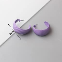 Purple Color Women Dangle Earrings Small Round Unusual Earrings Fashion Flower Butterfly Hanging Earrings Pendientes Mujer