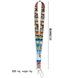 Ransitute R2643 Anime Lanyard Card ID Holder Car KeyChain ID Card Gym Phone Badge Kids Key Ring Holder Jewelry