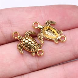 20pcs Trendy Animals Sea Turtle Beads Charms Connector Fit Necklaces Pendants Bracelets Handmade DIY Jewelry Accessories
