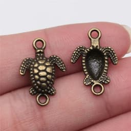 20pcs Trendy Animals Sea Turtle Beads Charms Connector Fit Necklaces Pendants Bracelets Handmade DIY Jewelry Accessories