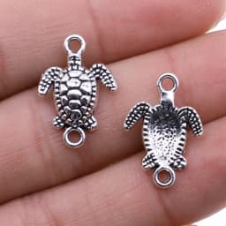 20pcs Trendy Animals Sea Turtle Beads Charms Connector Fit Necklaces Pendants Bracelets Handmade DIY Jewelry Accessories