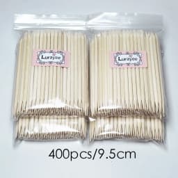 300/400pcs Orange Wooden Sticks Nail Cuticle Pusher Remover Cleaner Rhinestones Decoration Picker Nail Art Manicure Tools