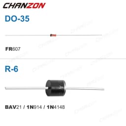 32Values Fast Recovery Switching Schottky Barrier Rectifier Diode 1N4001 1N4004 1N4007 1N5408 UF4007 1N5817 1N5819 1N5822 1N4148
