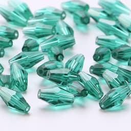6*12MM 50Pcs/Lot Czech Long Bicone Glass Beads For Bracelet Jewelry Making DIY Accessories Loose Red Crystal Faceted Seed Beads