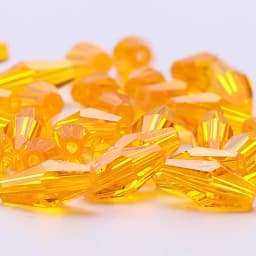 6*12MM 50Pcs/Lot Czech Long Bicone Glass Beads For Bracelet Jewelry Making DIY Accessories Loose Red Crystal Faceted Seed Beads