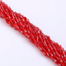 6*12MM 50Pcs/Lot Czech Long Bicone Glass Beads For Bracelet Jewelry Making DIY Accessories Loose Red Crystal Faceted Seed Beads