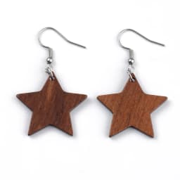 10PCS Mix Natural Wood Geometric Charms For Earring Bracelet Connectors Findings DIY Pendants Flatback Vintage Jewelry Making