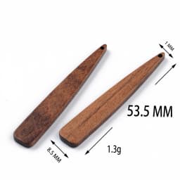 10PCS Mix Natural Wood Geometric Charms For Earring Bracelet Connectors Findings DIY Pendants Flatback Vintage Jewelry Making
