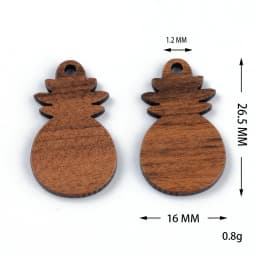 10PCS Mix Natural Wood Geometric Charms For Earring Bracelet Connectors Findings DIY Pendants Flatback Vintage Jewelry Making