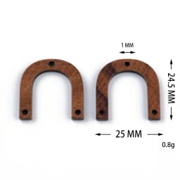 10PCS Mix Natural Wood Geometric Charms For Earring Bracelet Connectors Findings DIY Pendants Flatback Vintage Jewelry Making