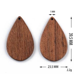 10PCS Mix Natural Wood Geometric Charms For Earring Bracelet Connectors Findings DIY Pendants Flatback Vintage Jewelry Making